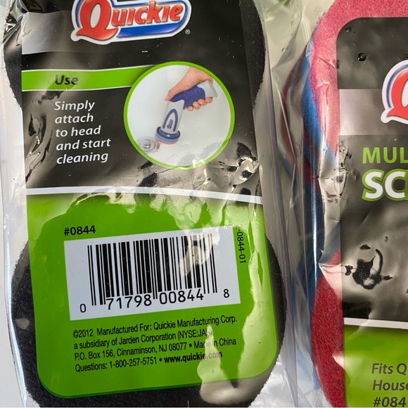 18 Quickie Multi Purpose Refill Scrubber Sponge Home Pro #084 - 18 Circular Pads - Picture 2 of 2